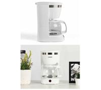 Cafetière Électrique - Haute Qualité - 800W - 10-12 Tasses - Blanche - Arrêt Automatique