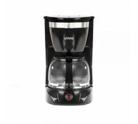 Cafetière filtre Livoo Cafetière électrique DOD163N - finition Noir, capacité de 1.25L / 12 tasses, Verseuse en verre avec système anti-gouttes