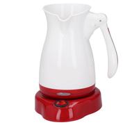 Cafetière électrique mini portable, bouilloire intégrée, base antidérapante, fiche UE 220-240V, rouge vif,économie d'énergie