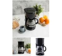 Cafetière électrique - NOIRE - 6 TASSES - 600W - Maintien au chaud - Système anti-gouttes - Arrêt automatique