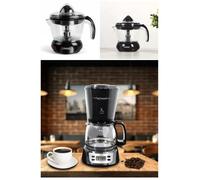 Cafetière électrique - NOIRE - 6 TASSES - 650W - Programmable - Fonction Maintien au chaud