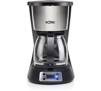 Cafetière Électrique Programmable De 1,5l 1000w Gris Noir