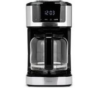 BM TOOLS Cafetière électrique programmable Livoo DOD208 15 tasses, 1,8L, filtre réutilisable, fonction programmation, Noir