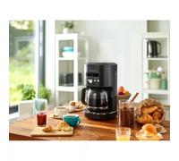 Cafetière électrique Programmable Noire satin Riviera & bar 1,8 L