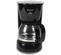 Cafetière électrique Sogo 0,6L, 650W - 4/6 tasses, avec filtre permanent G