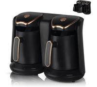 Cafetière Électrique Turque 1200W, Machine À Café Double Cafetière De Grande Capacité 1L Avec Protection Anti-débordement Et Anti-brûlure À Sec