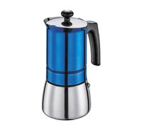 Cafetière en acier inoxydable, diamètre 10 x 20 cm, 6 tasses, bleu Tosca / Cilio
