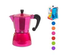 Cafetière En Aluminium Brigitte Couleur 6 Tasses Couleurs Mixtes