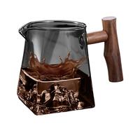 Cafetière en verre - Décanteur à expressoo avec montagne | Gobelet à café avec isolation thermique, récipients de boissons de 330 ml pour café, eau, thé et