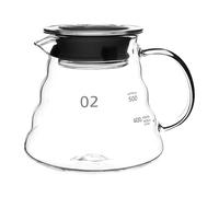 Cafetière épaisse en verre de bore résistant à la chaleur, filtre à glace, mignon et facile à manipuler, bouteille d'eau froide à suspendre aux oreilles - 600 ml