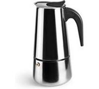 Ibili Cafetière Moka à expresso – 10 tasses, 460 ml, acier inoxydable, compatible induction