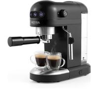 Cafetière Expresso 1.4L 1,465W,Machine À Café Avec Mousseur À Lait,Pompe Italienne 15 Bars Pour Espresso/Cappuccino,Machine Café