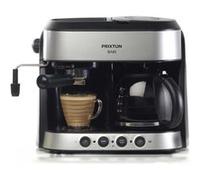Cafetiere Expresso 3 en 1 PRIXTON Bari - Machine Expresso, Américain et Cappuccino Gris G