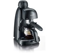 Cafetière expresso automatique - ZVVN - Jusqu'à 4 tasses - Haute pression 3,5 bars - 0,22L - Noir - Buse vapeur intégrée