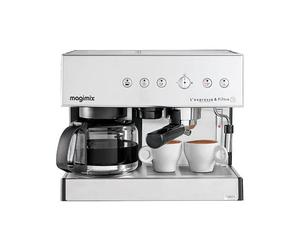Cafetière Expresso et filtre automatic chrome mat 1,4 L 11423 Magimix