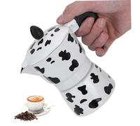 Cafetière Expresso et percolateur, 150 ml (3 tasse) Handle anti-scalding et filtre en aluminium de cafés en aluminium pour le bureau à domicile Expresso Pot