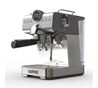 Cafetière expresso semi-automatique 20 bar avec broyeur intégré - Acier inoxydable - Buse vapeur - Compacte et facile à nettoyer