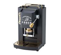 FABER COFFEE MACHINES PRO Total Deluxe Cafetière en laiton, 44 mm Ese Papier (Noir)