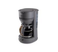 DOMO Cafetière filtre DO754K 1,25 L 10 tasses Gris/Bois