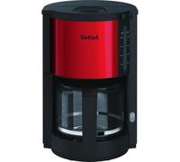 Cafetière filtre TEFAL - 1,2L - 15 tasses - Rouge et inox