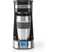 Nedis KACM310FBK Cafetière noir, argent minuteur