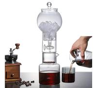 Cafetière Filtre À Glace, Cafetière Filtre À Infusion À Froid 600ml, Machine À Infusion À Froid Lente, Cafetière Filtre En Verre Borosilicate, Pour Cafés, Maison Et Cuisine(White)