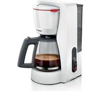 Cafetiere Filtre - BOSCH - TKA2M111 MyMoment - Blanche - Capacité 1,25L - verseuse verre - systeme anti-gouttes