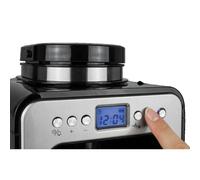 Cafetière filtre Caso 1848 Compacte acier inoxydable et noir