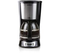 Cafetiere Filtre - Domo - Do708k - 1000 W - 1,5 L - 12 Tasses - Ecran Lcd - Minuteur 24 H - Noir Et Acier Inoxydable Domo