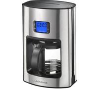 Cafetière filtre inox - SVATV - Programmable - Verseuse en verre 1,5L - Écran électronique rétro-éclairé