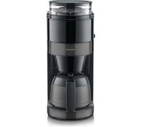 Severin Cafetière filtre isotherme 4831 – 8 tasses, 900 W, moulin intégré – Noir