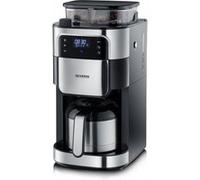 Cafetière filtre isotherme avec broyeur Acier inoxydable brossé-noir G