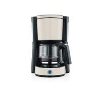 Severin Cafetière filtre KA 9575 – 10 tasses – Verseuse en verre – Beige/Noir