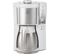 Cafetiere filtre MELITTA - Look V Therm Perfection 1025-15 Blanc/Acier Brossé - 10 tasses - AromaSelector