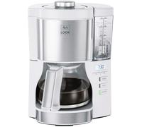 Cafetière filtre Melitta Look V Timer 1025-07 1080 W Blanc Blanc Argent G