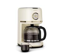 Klarstein Cafetière filtre Victoria – design rétro, 1,5 L (12 tasses), maintien au chaud
