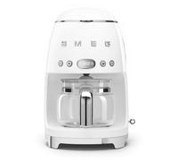 Cafetière Filtre SMEG DCF02WHEU - 10 Tasses - 1050W - Année 50 Blanc