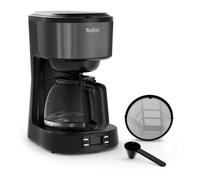 Tefal Cafetière filtre programmable Equinox CM520810 – 900 W – Café moulu – Noir