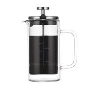 Cafetière française à double paroi en verre borosilicate résistant à la chaleur avec filtre en acier inoxydable haute densité de 283,5 g