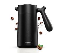 Cafetière française - Cafetière à piston - Brassage thermique pour Café & Thé- Double paroi isolée - Cafetière et thermos en un - Acier inoxydable, 1L