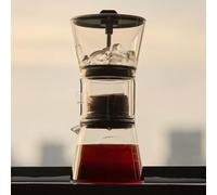 Cafetière goutte à froid, 6 vitesses réglables, carafe en verre borosilicate de 600 ml, pour 2 à 5 tasses, pour la maison, le bureau, les fêtes