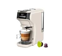Cafetière H1B Dosettes 6 en 1 Réservoir d'eau 600 ml Extraction sous pression 19 bars Mode Froid/Chaud Beige - Prise UE
