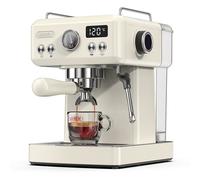 Cafetière HiBREW H10A, pression d'extraction 19 bars, température et volume de tasse réglables, porte-filtre 58 mm, réservoir d'eau amovible 1,8 litre, beige - Prise UE