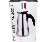 Cafetière - Inox - 9 Tasses - Poignée Bakélite - Tous feux sauf induction - Non compatible lave-vaisselle