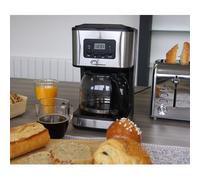 Cafetiere inox programmable 12 tasses \"caf control\"