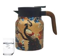 Cafetière isotherme isotherme avec motif oiseaux, grand récipient pour café, infuseur, distributeurs de boissons pour eau chaude