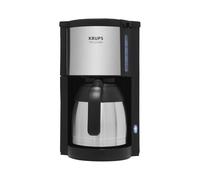 Krups Cafetière filtre ProAroma KM305D10 Isotherme programmable 800W 8/12 tasses Noir/Inox