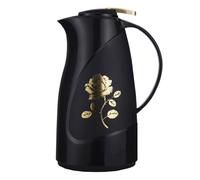 Cafetière Isotherme Pour Liquides Chauds Sous Vide 1,6 L/56 Oz Cafetière Isotherme Avec Bouton-poussoir Sur Le Couvercle Garde Le Café Chaud Pendant 24 Heures(Nero)