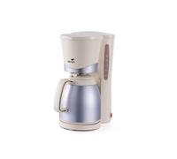 Cafetière Isotherme Simple coffee, Filtre Permanent et Système Anti-Goutte, Arrêt Automatique Beige