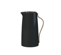 Cafetière isotherme - Stelton - Emma - Acier inoxydable - Noir - Poignée en hêtre